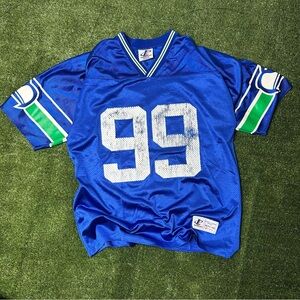 Vtg Logo Athletic Seahawks #99 brown jersey medium